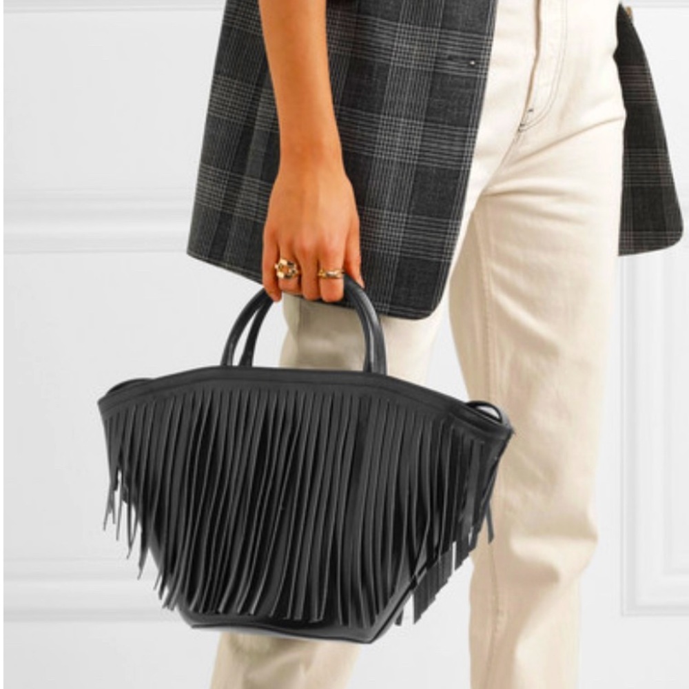 TRADEMARK Leather Fringe Tote Bag